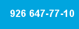 926 647-77-10